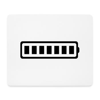 7-BATTERY - Mouse Pad (horizontal) - white - Front