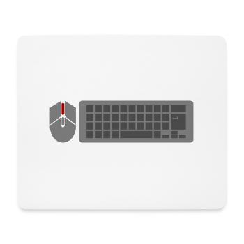 PC Gamer Mouse Keyboard Keyboard Gaming Gaming - Mouse Pad (horizontal) - white - Front