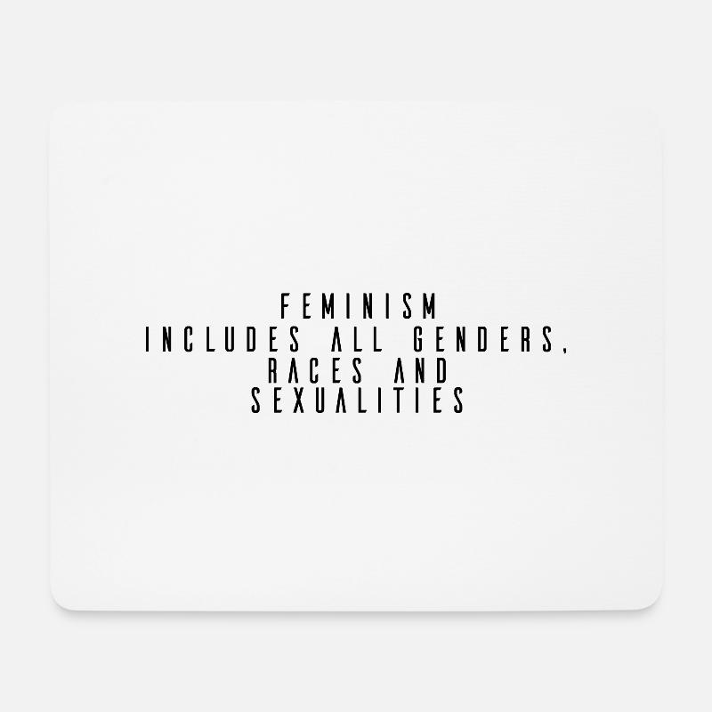 Feminismus - Mousepad (Querformat) - Weiß