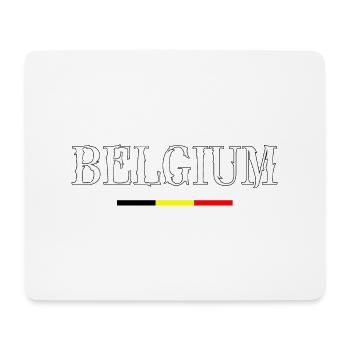 BELGIUM! Belgique, België, Belgien, Belgiek - Tapis de souris (format paysage) - blanc - Devant
