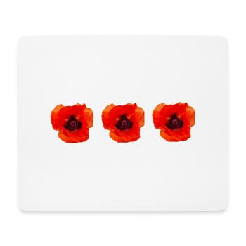 poppy - Mouse Pad (horizontal) - white - Front