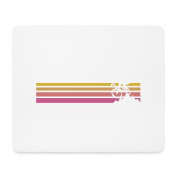 VTT retro vélo vintage VTT - Tapis de souris (format paysage) - blanc - Devant