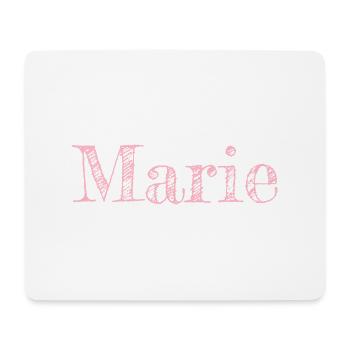 Name Marie Hübsch Rosa - Mouse Pad (horizontal) - white - Front