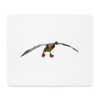 oiseau - Tapis de souris (format paysage) - blanc - Devant
