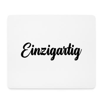 Einzigartig - Mousepad (Querformat) - Weiß - Vorne