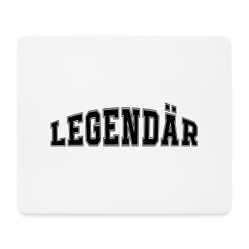 Légendaire - Tapis de souris (format paysage) - blanc - Devant