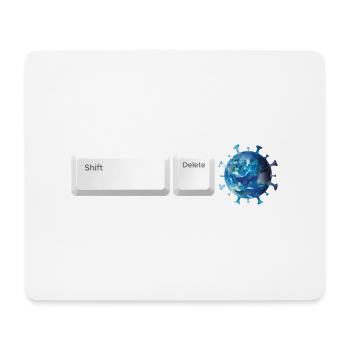 Shift Delete Covid Forever - Mouse Pad (horizontal) - white - Front