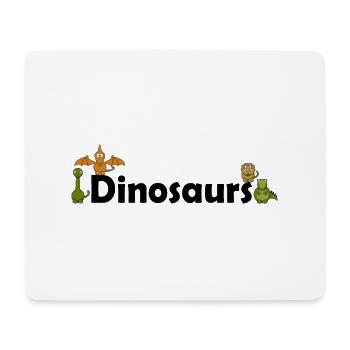 Dino Dinosaurier - Mousepad (Querformat) - Weiß - Vorne