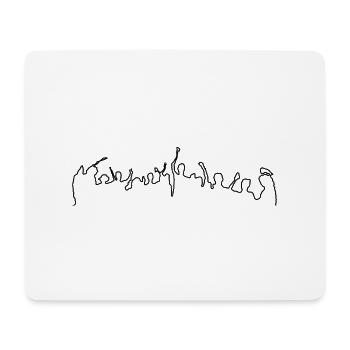 Party all night long - Mousepad (Querformat) - Weiß - Vorne