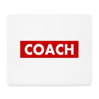 Coach - Tapis de souris (format paysage) - blanc - Devant