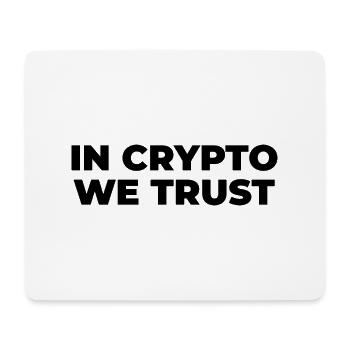 In Crypto we trust - Mouse Pad (horizontal) - white - Front
