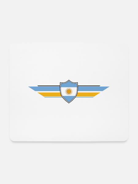 Argentinien Fan Weltmeisterschaft - Mousepad (Querformat) - Weiß