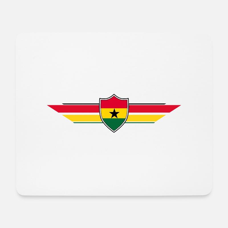 Ghana Fan Weltmeisterschaft - Mousepad (Querformat) - Weiß
