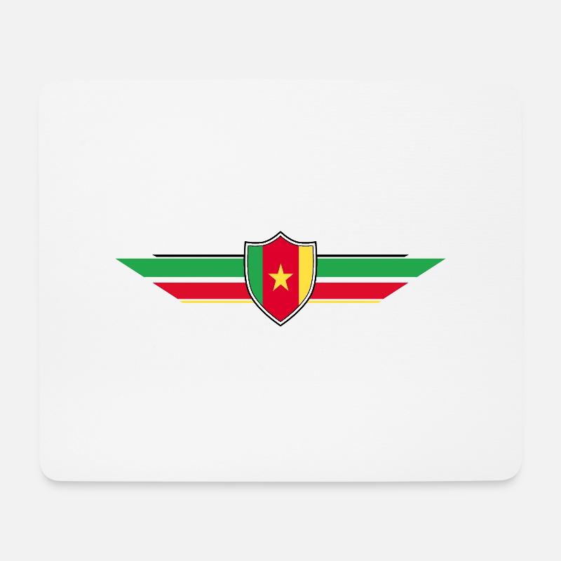 Kamerun Fan Weltmeisterschaft - Mousepad (Querformat) - Weiß