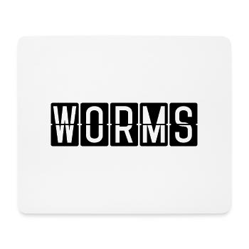 Worms Airport Sign - Mouse Pad (horizontal) - white - Front