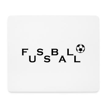 Fußball Soccer - Mousepad (Querformat) - Weiß - Vorne