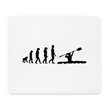 Kajak Evolution - Mousepad (Querformat) - Weiß - Vorne