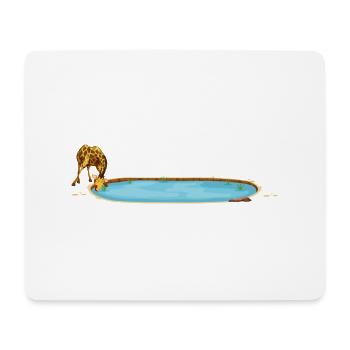 Safari Zoo Animal Safari Zoo - Tapis de souris (format paysage) - blanc - Devant