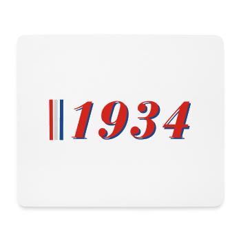 Jahr 1934 - Mousepad (Querformat) - Weiß - Vorne
