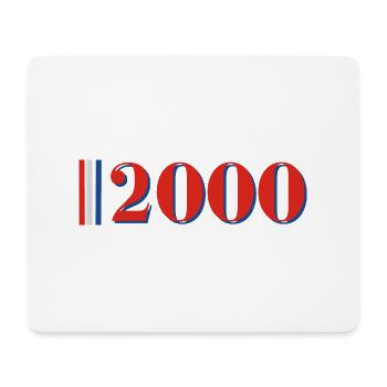 Jahr 2000 - Mousepad (Querformat) - Weiß - Vorne