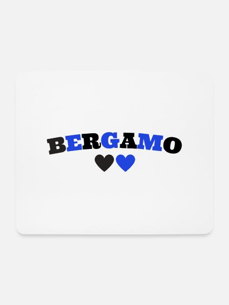 Bergamo Italien - Mousepad (Querformat) - Weiß