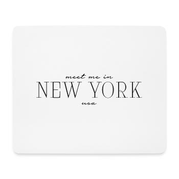 Retrouvez-moi à New York - Tapis de souris (format paysage) - blanc - Devant