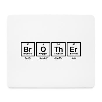 Funny Big Brother Periodic Table - Mouse Pad (horizontal) - white - Front