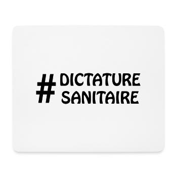 #DictatureSanitaire - Tapis de souris (format paysage) - blanc - Devant