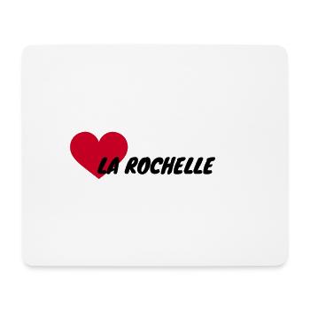 I love La Rochelle - Tapis de souris (format paysage) - blanc - Devant