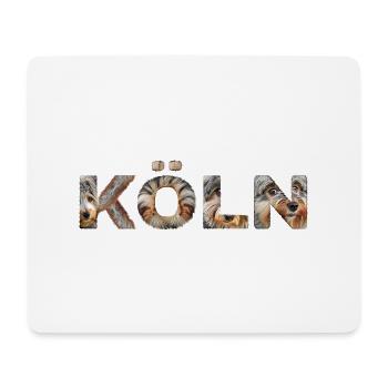 Köln Hund - Mousepad (Querformat) - Weiß - Vorne