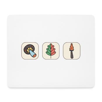 Autumnal Design #2 - Mouse Pad (horizontal) - white - Front
