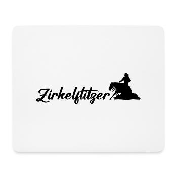 Zirkelflitzer neu - Mousepad (Querformat) - Weiß - Vorne