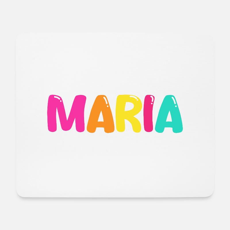 Name - Maria - Mousepad (Querformat) - Weiß