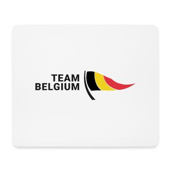 Team Belgium - Mousepad (Querformat) - Weiß - Vorne