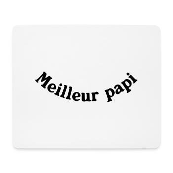 BESTE PAPI - Mousepad (Querformat) - Weiß - Vorne