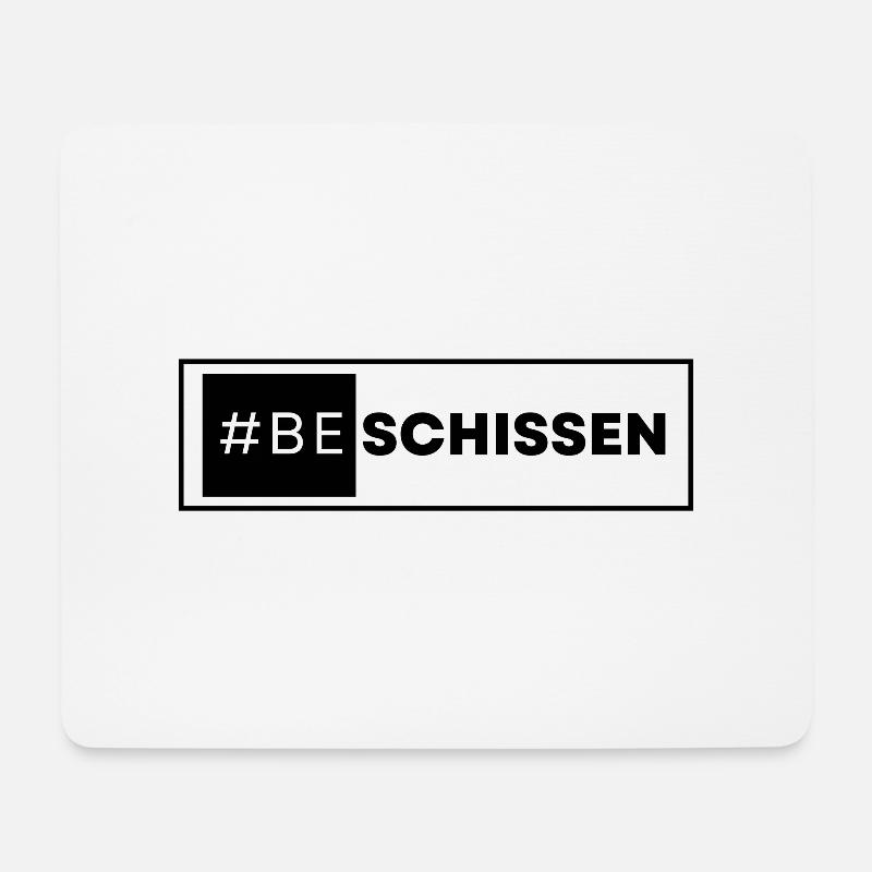 beschissen - Mousepad (Querformat) - Weiß