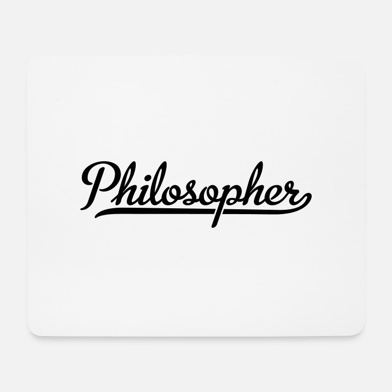 Philosophe - Tapis de souris (format paysage) - blanc