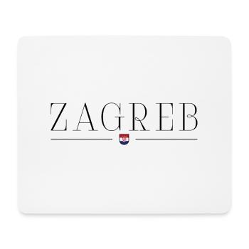 Zagreb, Croatie Style Design T-Shirt - Tapis de souris (format paysage) - blanc - Devant