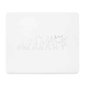 Darwin Evolution to Swing - Weiß - Mousepad (Querformat) - Weiß - Vorne