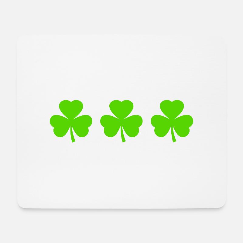 Irland kleeblatt Kleeblätter - Mousepad (Querformat) - Weiß