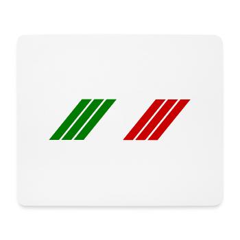 Italy Stripes - Mouse Pad (horizontal) - white - Front