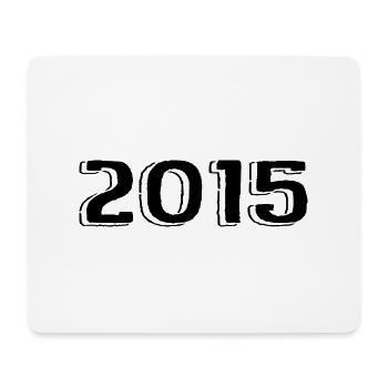 Millésime 2015 Naissance Anniversaire Rétro 2015 - Tapis de souris (format paysage) - blanc - Devant