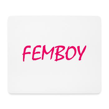 Femboy - Mousepad (Querformat) - Weiß - Vorne