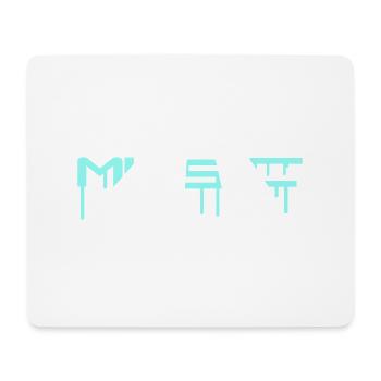 Music Cool Letters Graffiti Drop Party Logo - Mouse Pad (horizontal) - white - Front