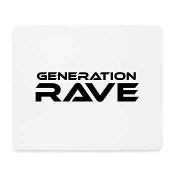 Tenue Generation Rave Techno Festival - Tapis de souris (format paysage) - blanc - Devant