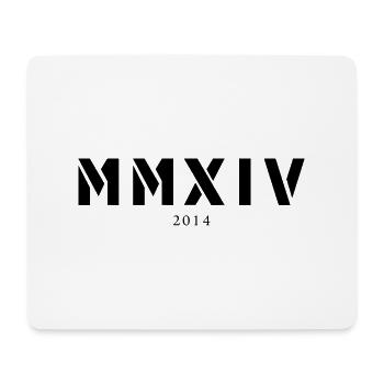 Römische Zahl Geburtsjahr Made in 2014 - Mousepad (Querformat) - Weiß - Vorne