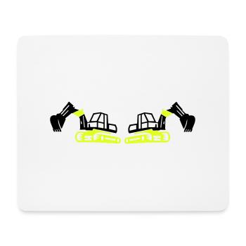 bagger 2 - Mousepad (Querformat) - Weiß - Vorne