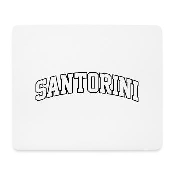 Santorini Logo: College-Design im griechischen Stil - Mousepad (Querformat) - Weiß - Vorne