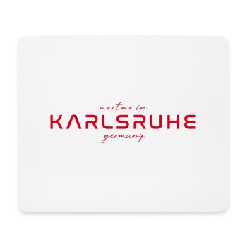 T-shirt Karlsruhe – parfait pour les fans et les amoureux - Tapis de souris (format paysage) - blanc - Devant