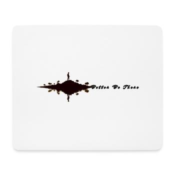 Besser dort sein - Mousepad (Querformat) - Weiß - Vorne